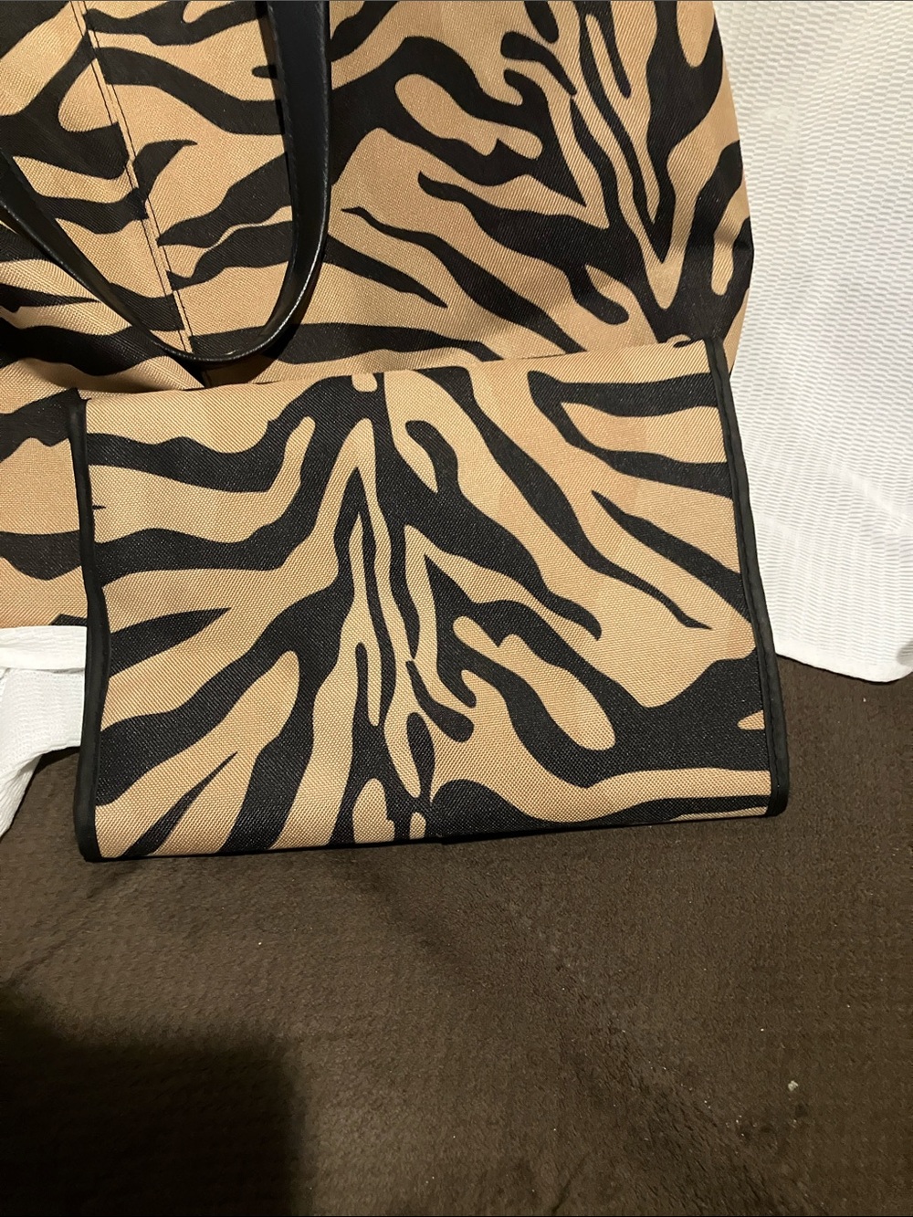Zebra print in tan and black multi bags 4in1 - Picture 12 of 16